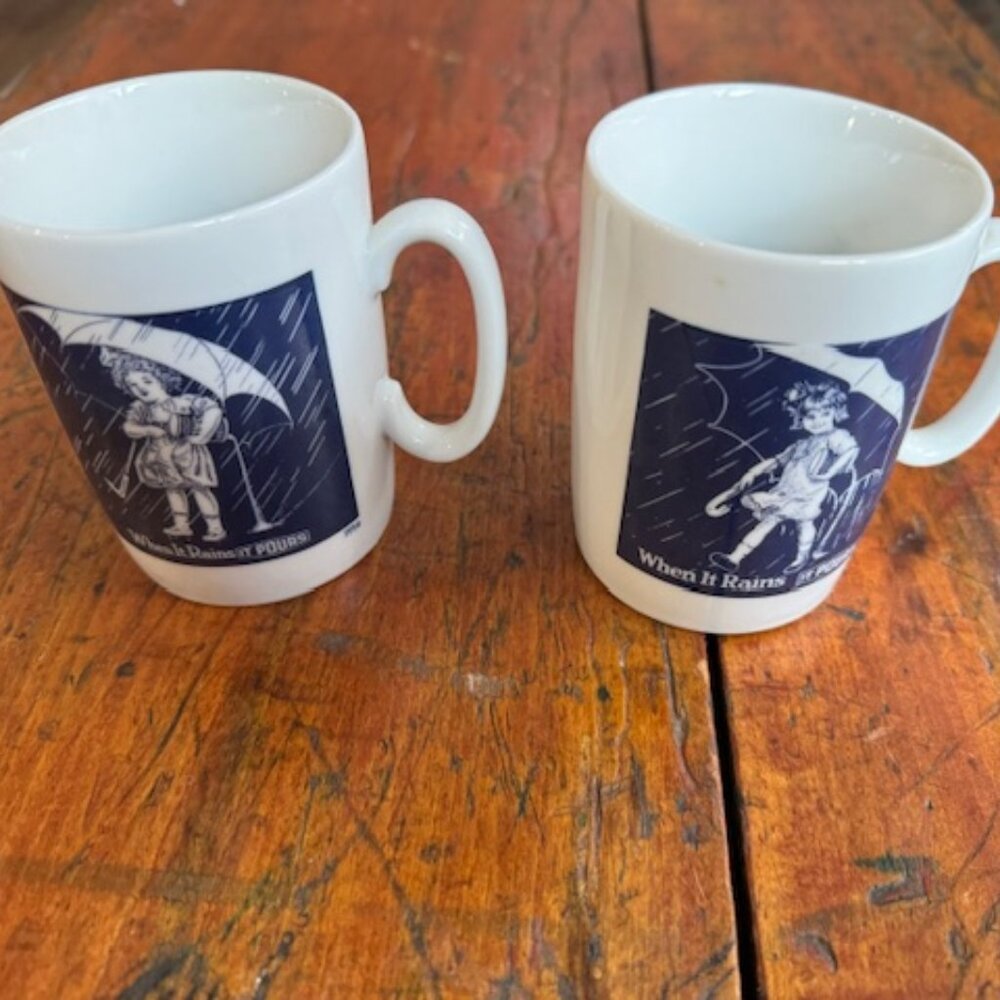 Set of Morton Salt Mugs